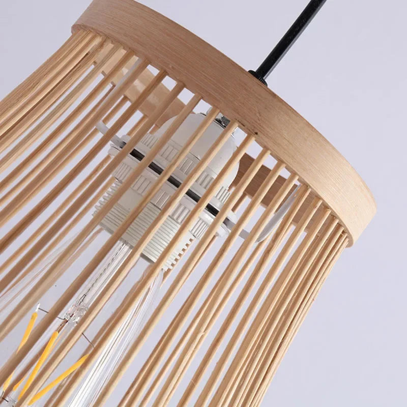 Modern Chinese Style Bamboo Pendant Light