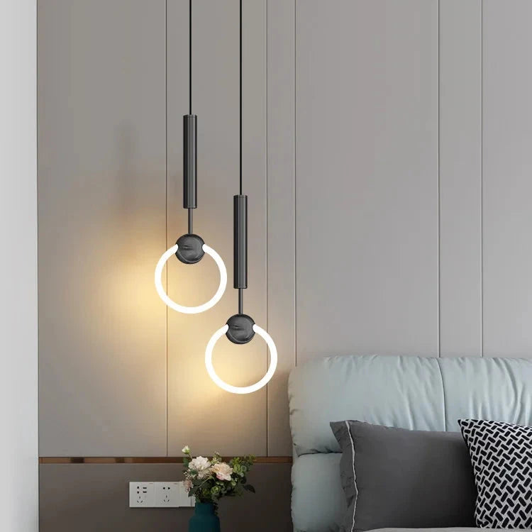 Nordic Minimalist LED Rings Pendant Light