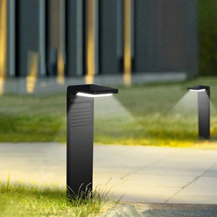 Moderne Solar-Gartenlampe