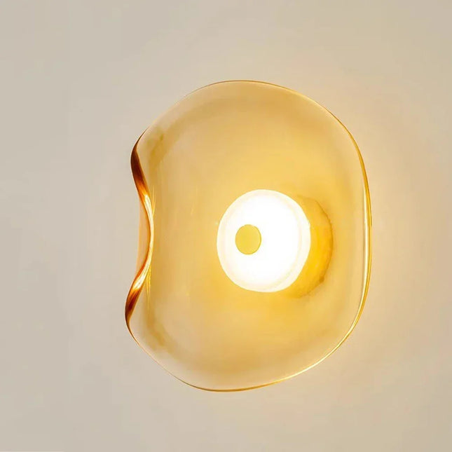 Modern Glass Circular Wall Light
