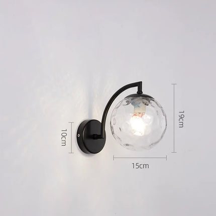 Nordische LED-Glaskugel-Wandleuchte