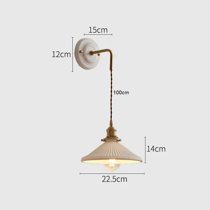 LED Ceramic Hanging Wall Light