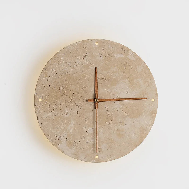 Applique Horloge en Pierre Naturel