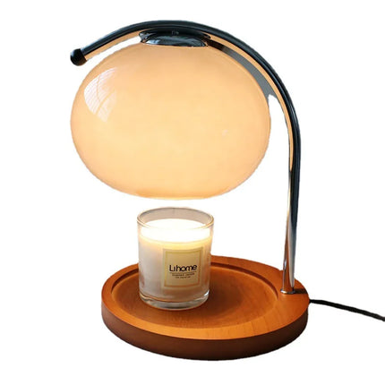 Lampe Chauffe-Bougie Rétro en Verre