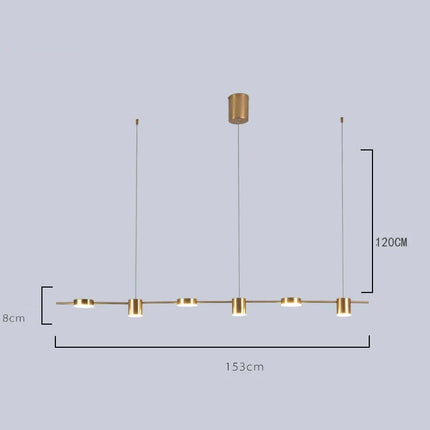 Nordische minimalistische LED-Kronleuchter-Pendelleuchte