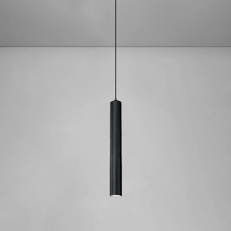 Black Nordic Tube Pendant Lamp