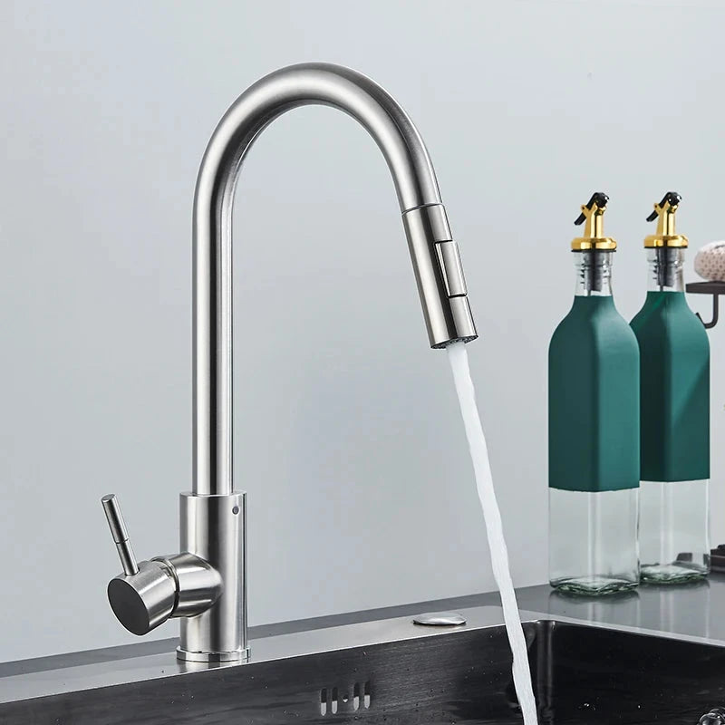 Minimalist Gold Adjustable High Faucet