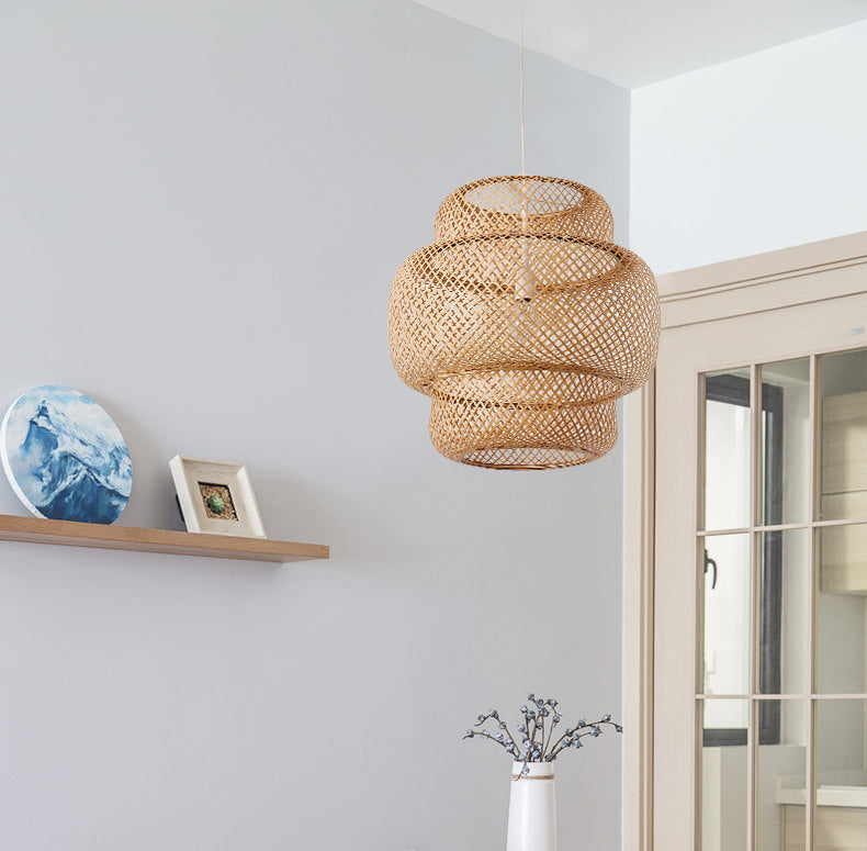 Lampe Suspendue Bambou Fait Main