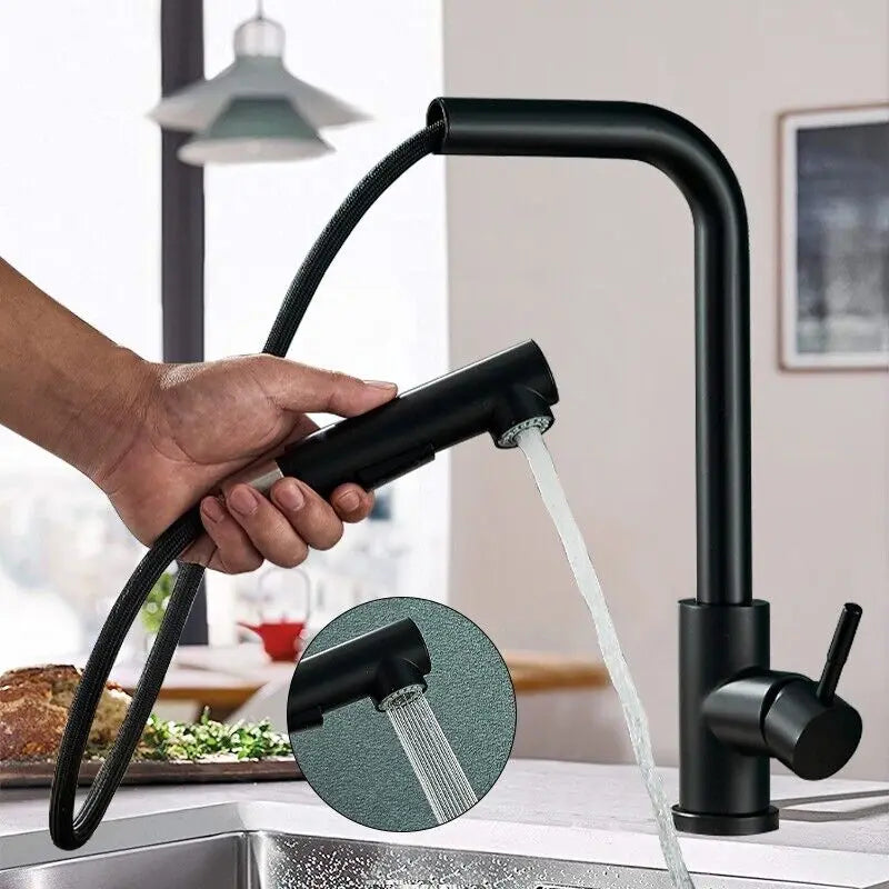 Faucet with Integrated Spray Nozzle