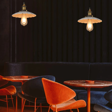 Vintage Creative Metal Plate Pendant Light