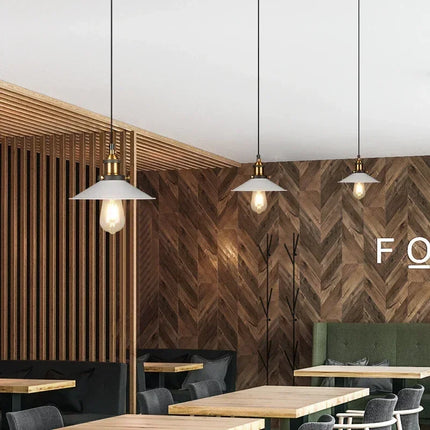 Vintage Creative Metal Plate Pendant Light
