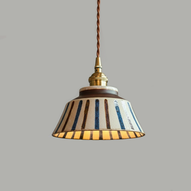 Suspension en céramique rainuré