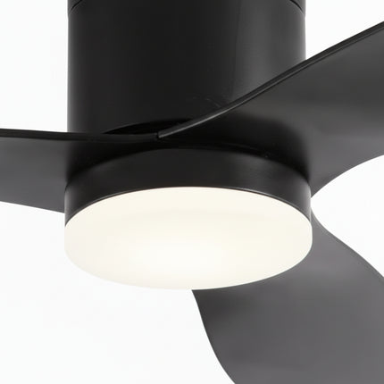 Ventilateur de Plafond Silencieux LED intégrée - Noir & ABS Noir