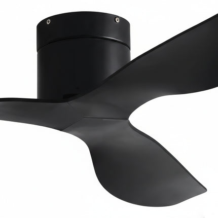 Ventilateur de Plafond Ultra-plat  - Noir & ABS Noir