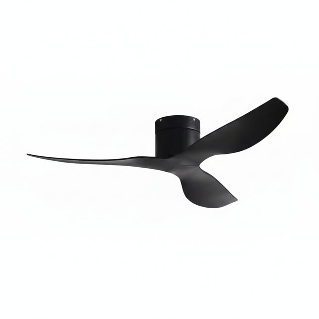 Ultra-thin Ceiling Fan - White &amp; Light Wood ABS