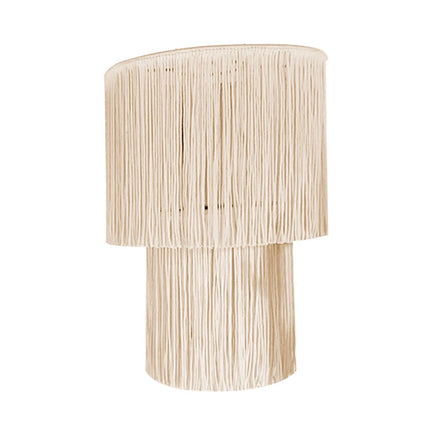 Abat-jour en macramé modèle C sur une suspension bohème
