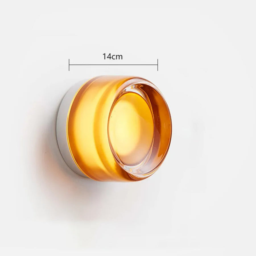 Round Glass Wall Lamp