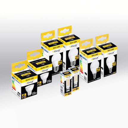 Ampoule LED E27 presentee dans son emballage Sovala