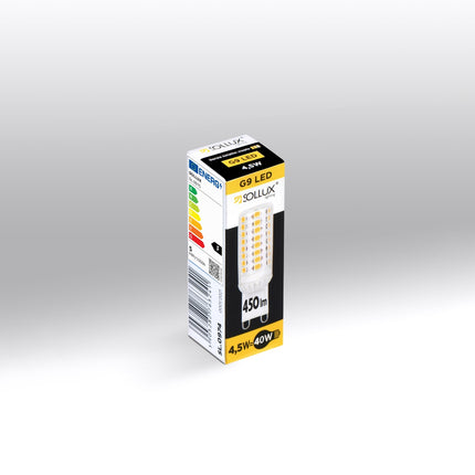 Detail du culot G9 de l'ampoule LED 4,5W 450 lumens