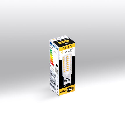 Detail du culot G9 de l'ampoule LED 4,5W 460 lumens