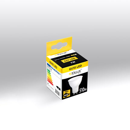 Detail du culot GU10 de l'ampoule LED 7W 510 lumens
