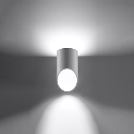 Applique murale Bambou 20 blanche diffusant une lumière douce