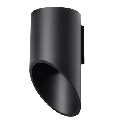 Applique murale Bambou 20 noire en aluminium sur fond neutre