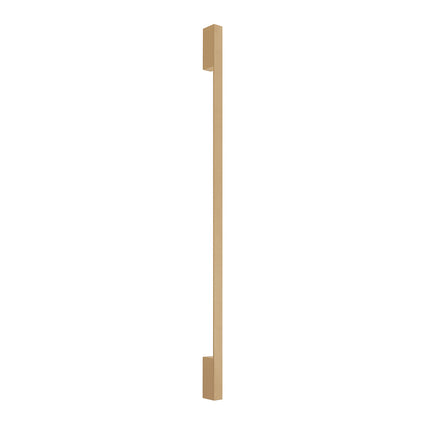 Applique Barre Contemporaine L dorée sur fond blanc, packshot