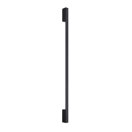 Applique Barre Contemporaine L noire sur fond blanc, packshot