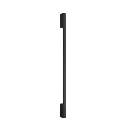 Applique Barre Contemporaine M noire sur fond blanc, packshot