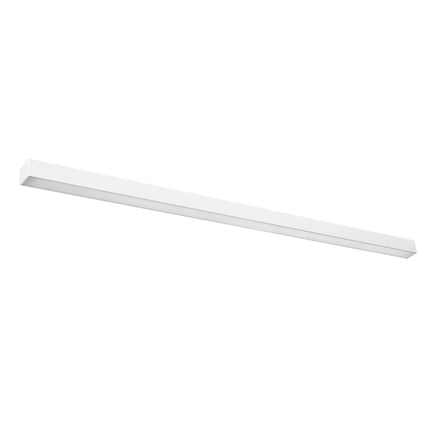 Applique barre moderne LED blanche 150 cm, profil linéaire en aluminium, sur fond blanc