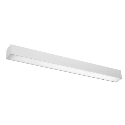 Applique barre moderne LED grise 67 cm, profil linéaire en aluminium, sur fond blanc