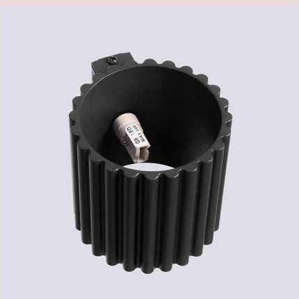Intérieur de l'applique Aura noire avec sa douille G9 pour ampoule LED