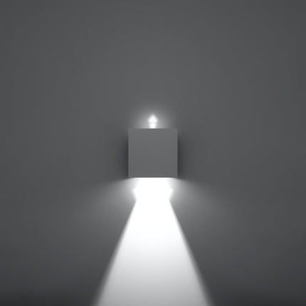 Réglage du faisceau et coupe interne de l'applique carrée LED IP54