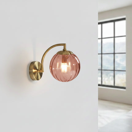 Glass Ball Wall Light