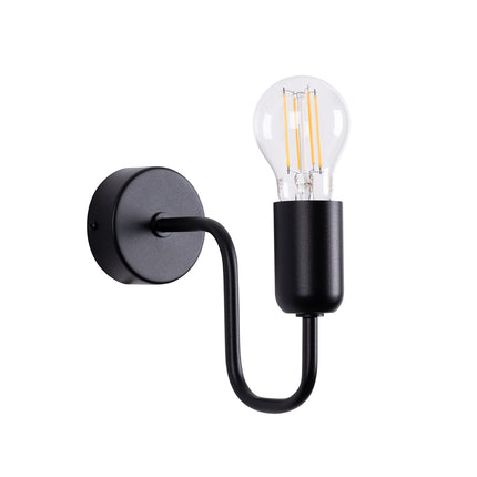 Applique murale Design Flex noire en acier, vue packshot principale