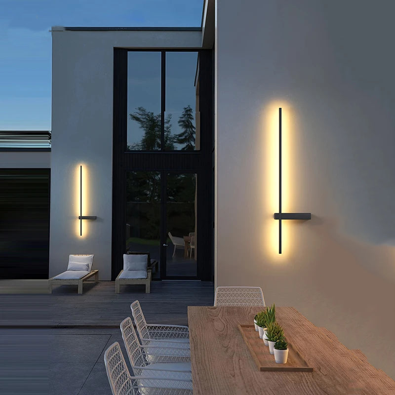 Exterior Wall Light Waterproof Aluminum Bar