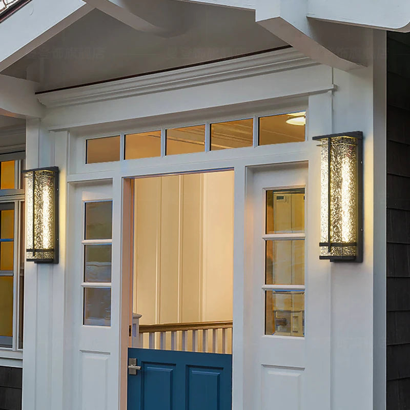Dimensions Aplique de pared LED para exterior con agua acrílica