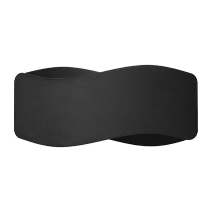 Applique murale Flux Lumineux 30 noire, packshot studio sur fond blanc