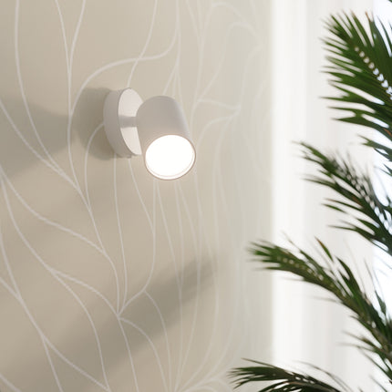 Extrait de notice de pose de l'applique focus moderne blanc en acier blanc.