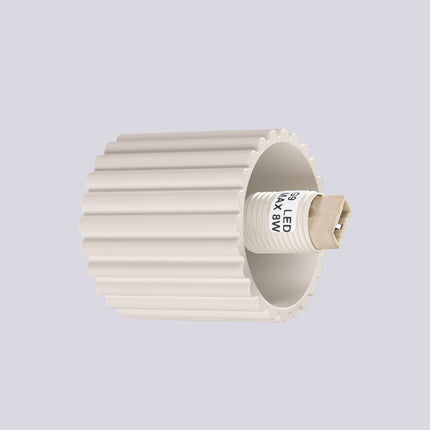 Détail du culot G9 LED max 8W de l'applique murale Halo beige IP44