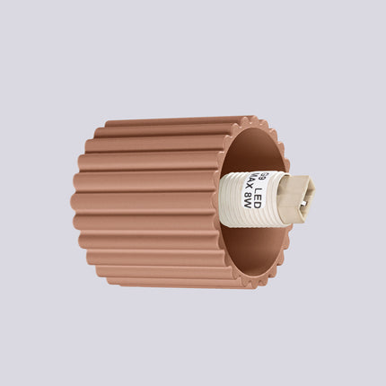 Détail du culot G9 LED max 8W de l'applique murale Halo moka IP44
