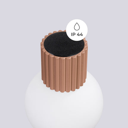 Pictogramme IP44 signalant la protection contre les projections d'eau de l'applique Halo moka