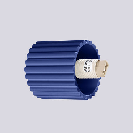 Détail du culot G9 LED max 8W de l'applique murale Halo outremer IP44