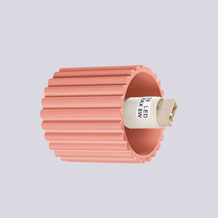 Détail du culot G9 LED max 8W de l'applique murale Halo pêche IP44