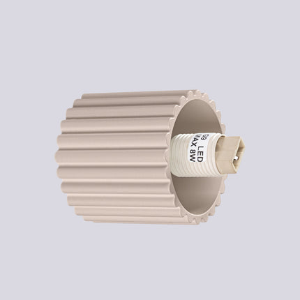 Détail du culot G9 LED max 8W de l'applique murale Halo taupe IP44