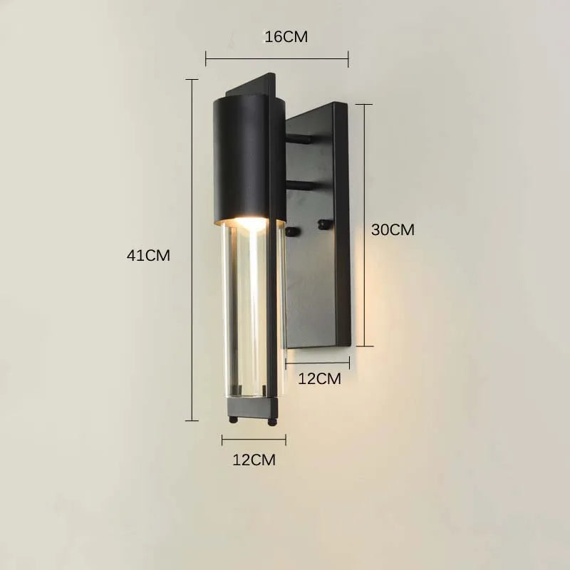 Dimensions Applique LED Extérieure Devanture Verre