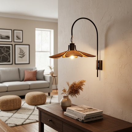 Applique murale japonaise Wabi-Sabi lin