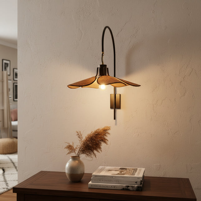 Applique murale japonaise Wabi-Sabi lin