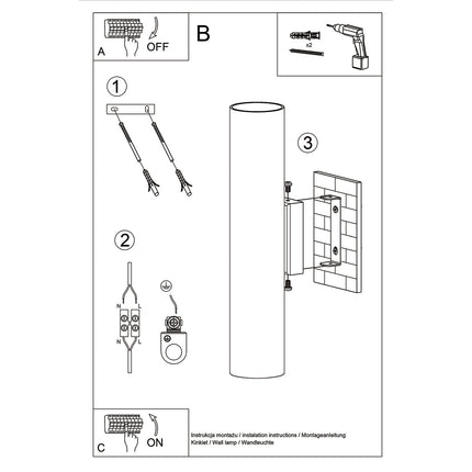 Gros plan sur la finition brillante or poli de l'applique murale